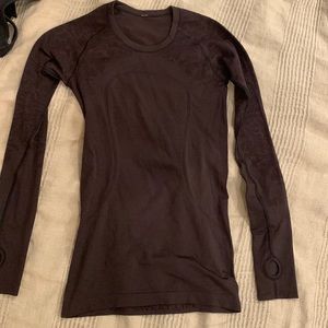 Lululemon Black Long Sleeve Top Sz M
